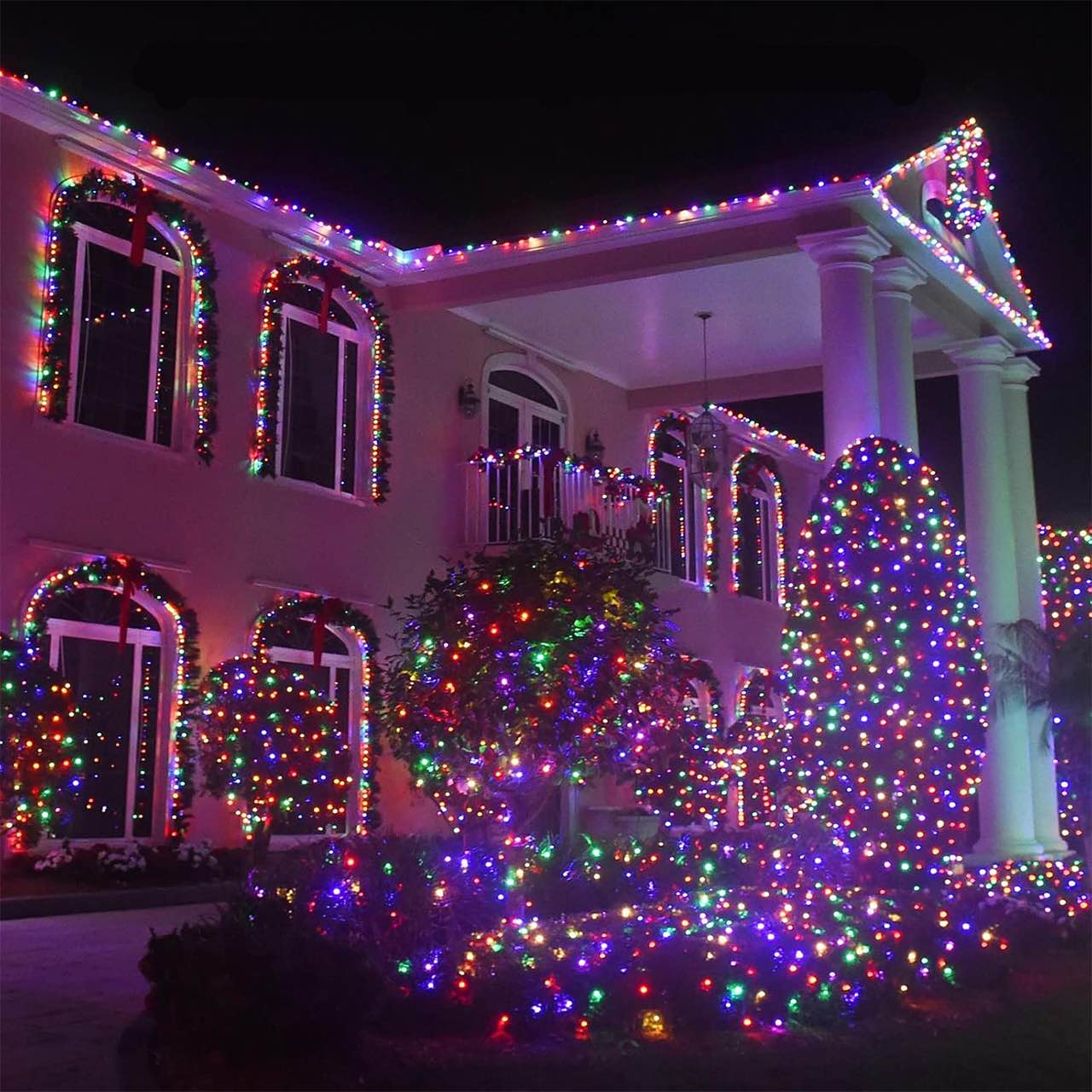 20mLL, multi-coloured festive light chain - Image 3