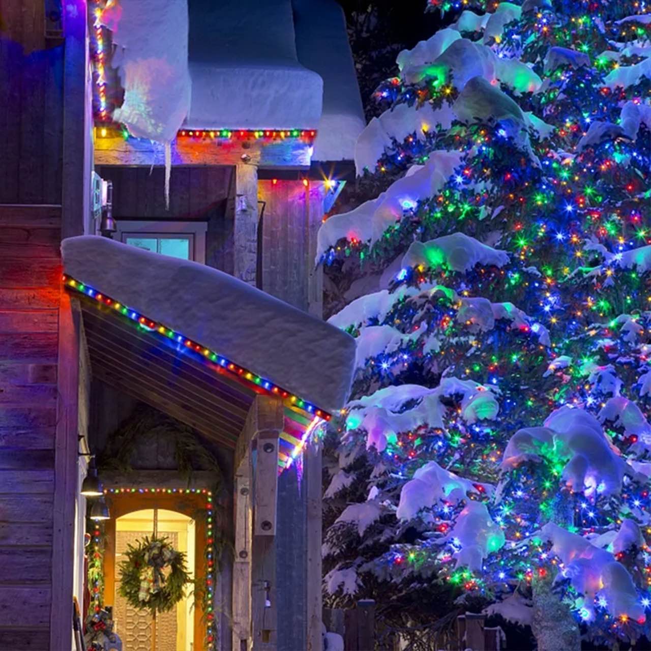20mLL, multi-coloured festive light chain - Image 4