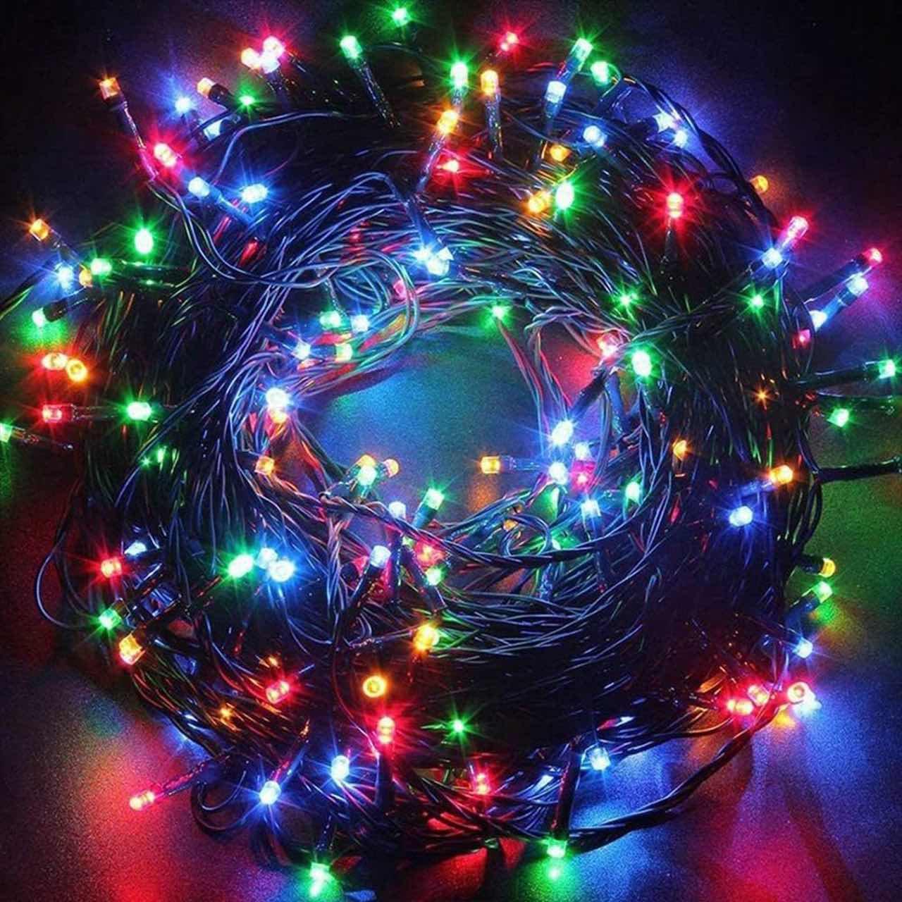 20mLL, multi-coloured festive light chain - Image 7