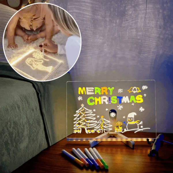 A4Lumily, acrylic LED board for lettering and drawings - video