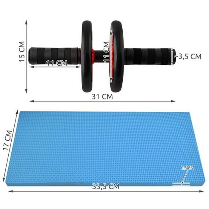 AbTrainer, exercise wheel with padded handles - Image 7