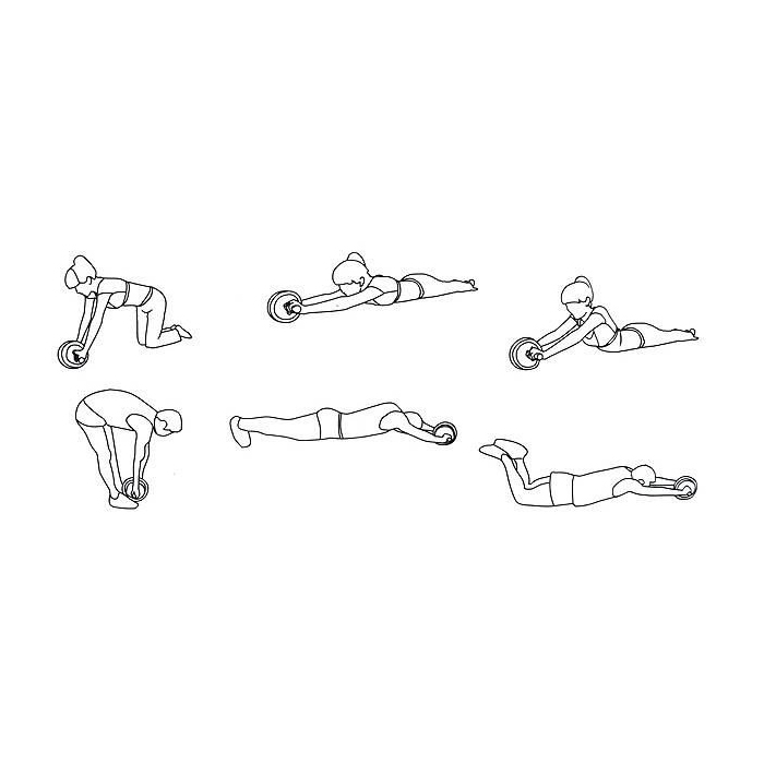 AbTrainer, exercise wheel with padded handles - Image 8