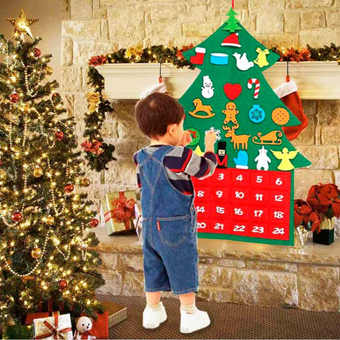 AdventTree, felt Christmas tree with calendar - Image 8