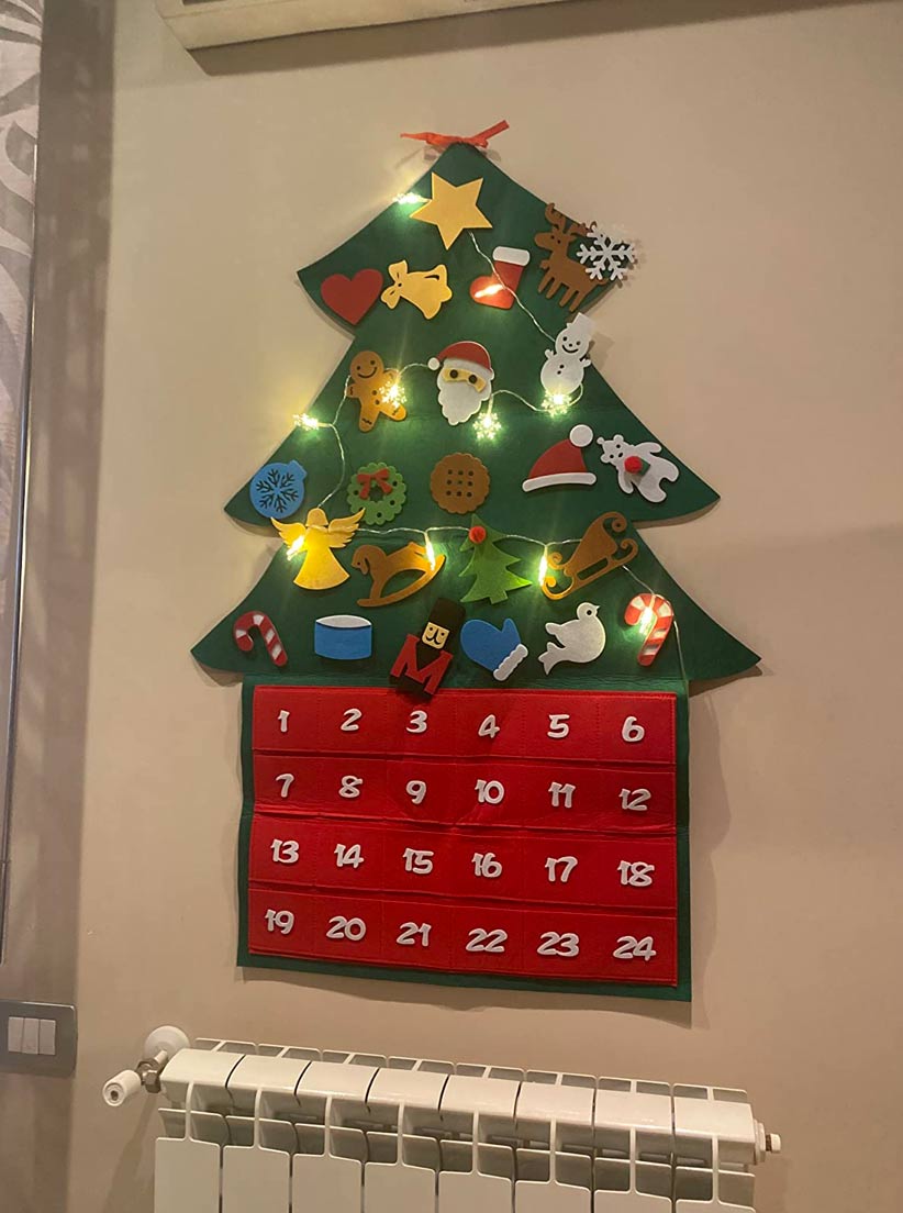 AdventTree, felt Christmas tree with calendar - Image 9