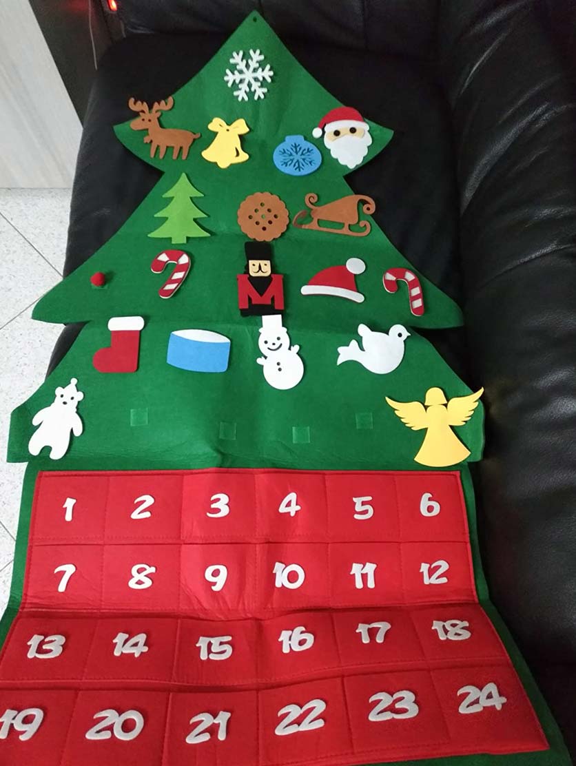 AdventTree, felt Christmas tree with calendar - Image 10