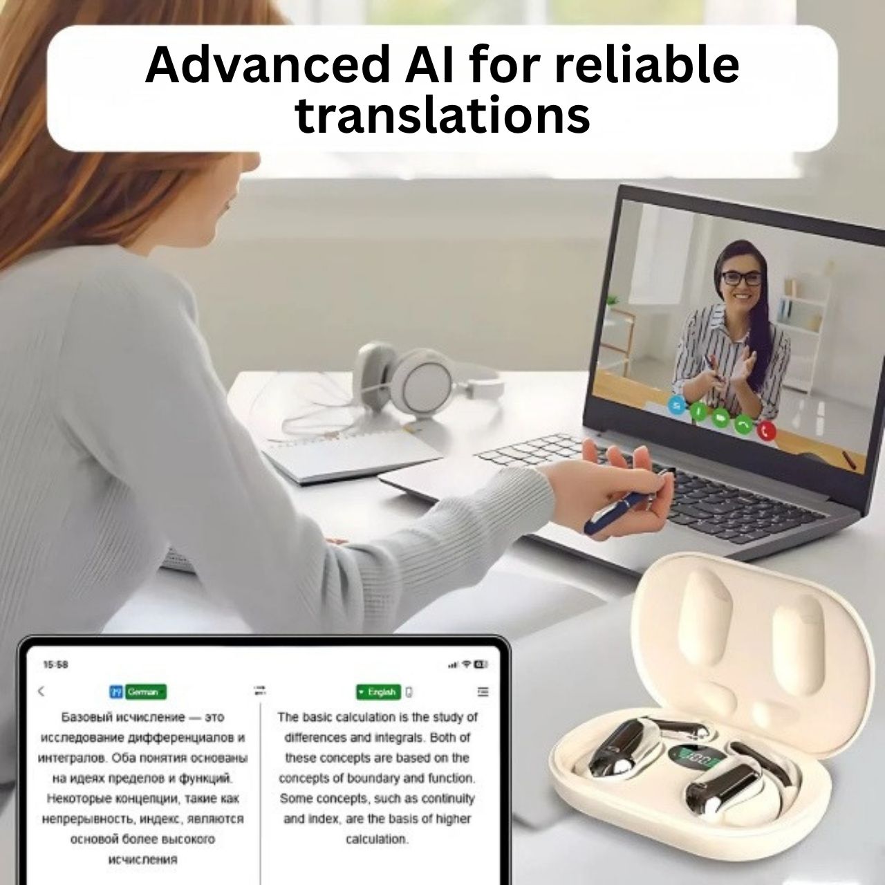 AI earbuds with real-time translator, AiBuds - Image 9