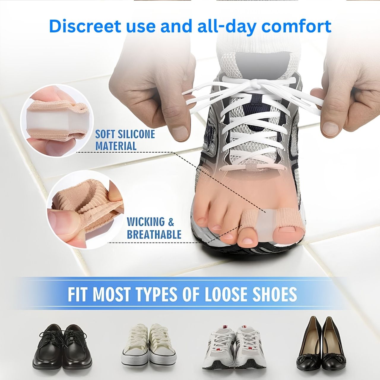 Discreet use and all-day comfort