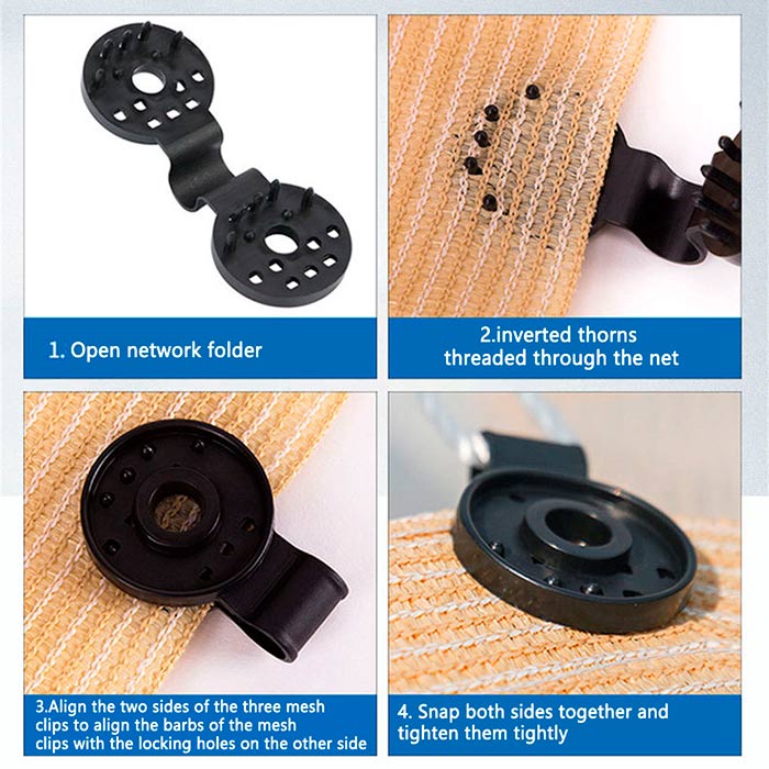 AttachClips, net installation clamps (30 pieces) - Image 5
