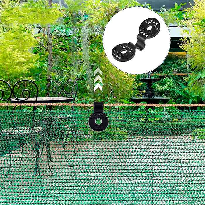 The clips are the ideal solution for attaching different types of netting - garden netting, shade netting, agricultural netting, mesh fencing, etc.