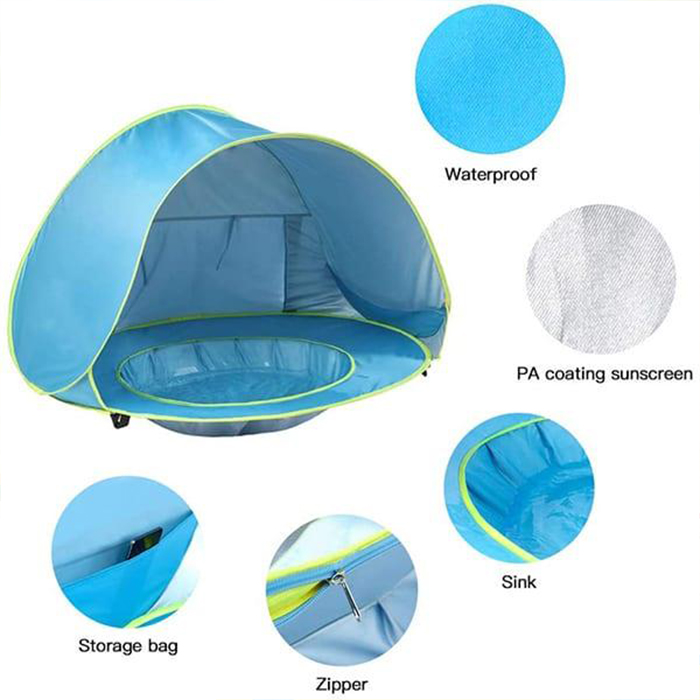 BabyTent, baby tent with UV protection and swimming pool - Image 2