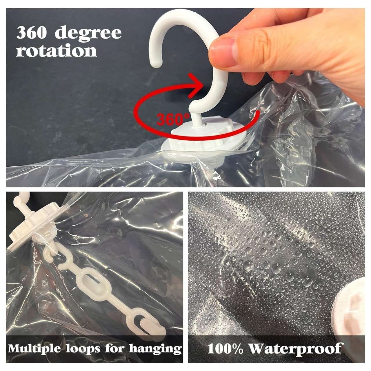 Bagsy, hanging vacuum bags for storing clothes (4 pcs.) - Image 5