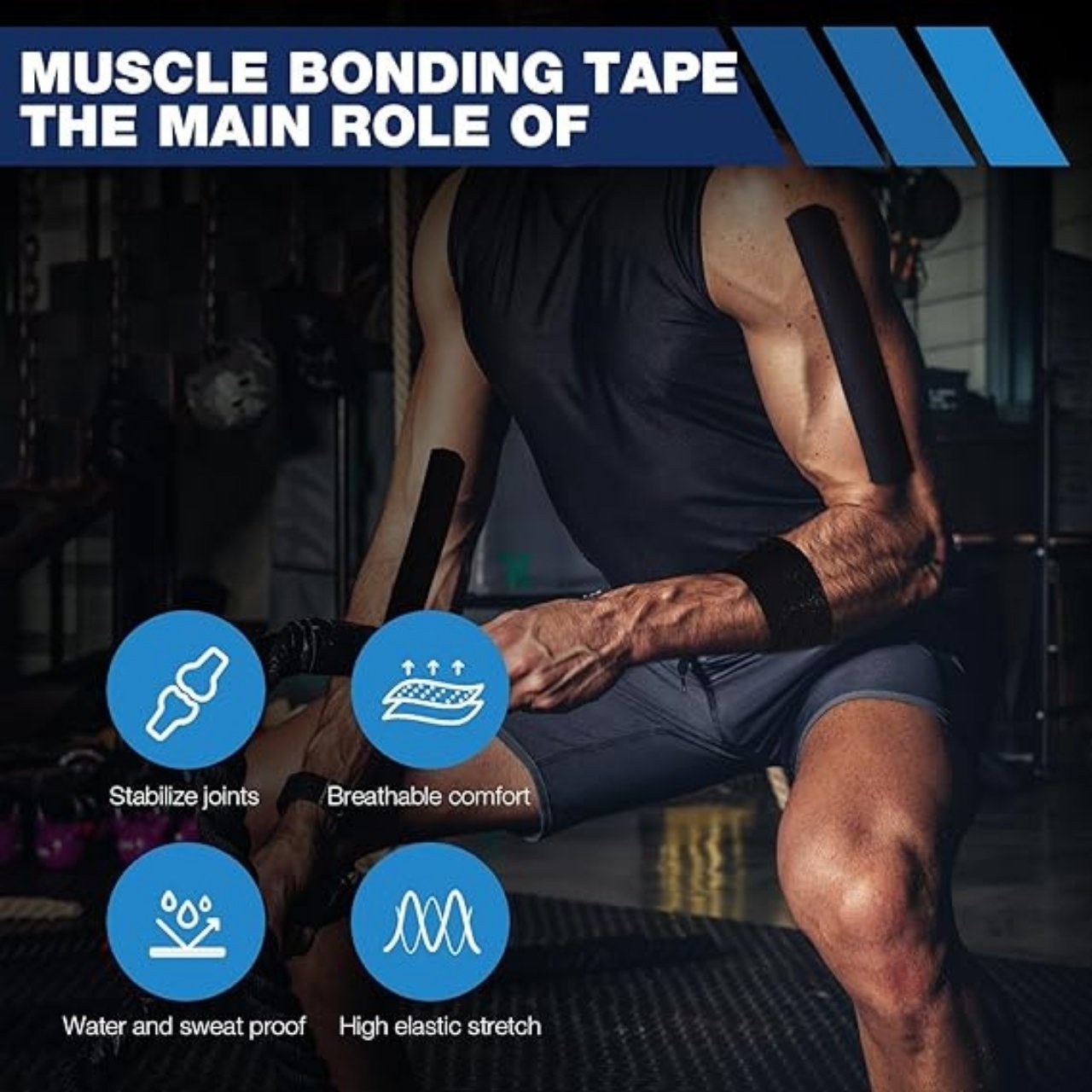 Bandages, kinesiology tapes for shoulders, neck, elbows, back and other muscles - Image 10