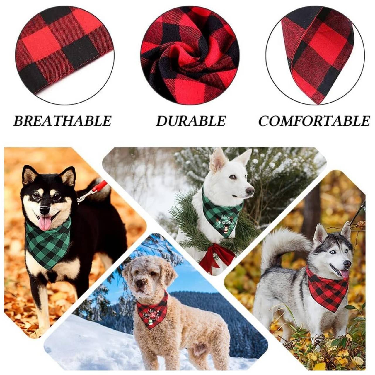 Bandana, the Christmas shawl for dogs - Image 4