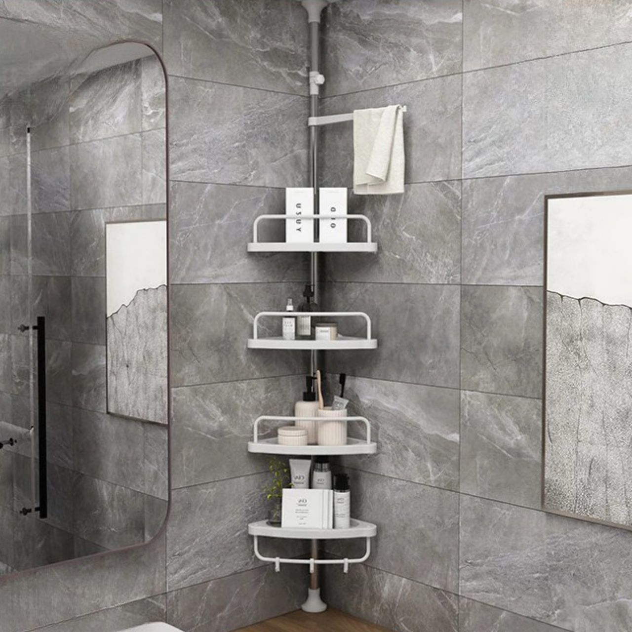 BathRack, corner telescopic shower shelf - Image 8