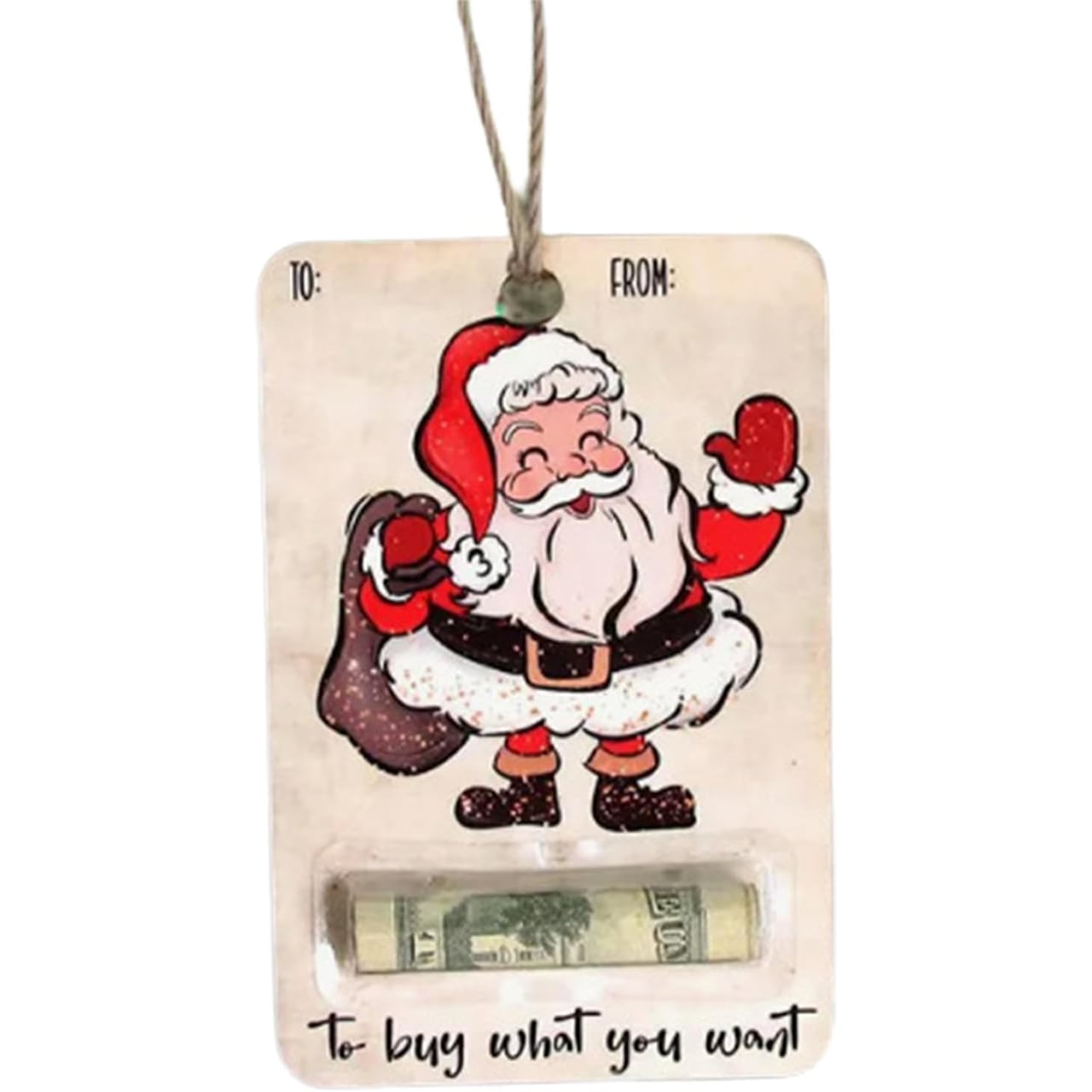 BestGift, Christmas card with money compartment (3 pieces) - Image 2