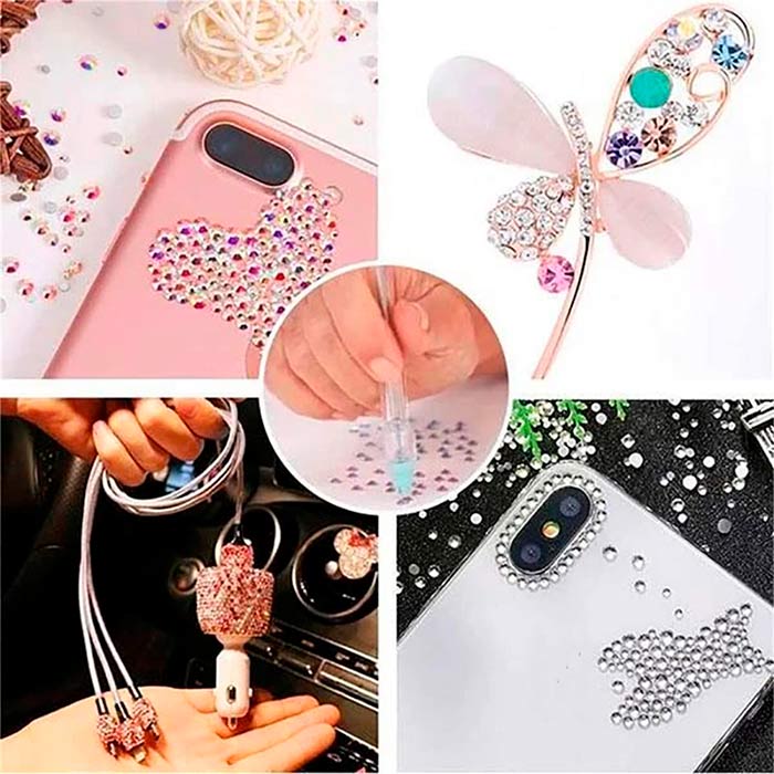 The pencil will ensure that diamonds are applied precisely and quickly to a variety of objects and surfaces!