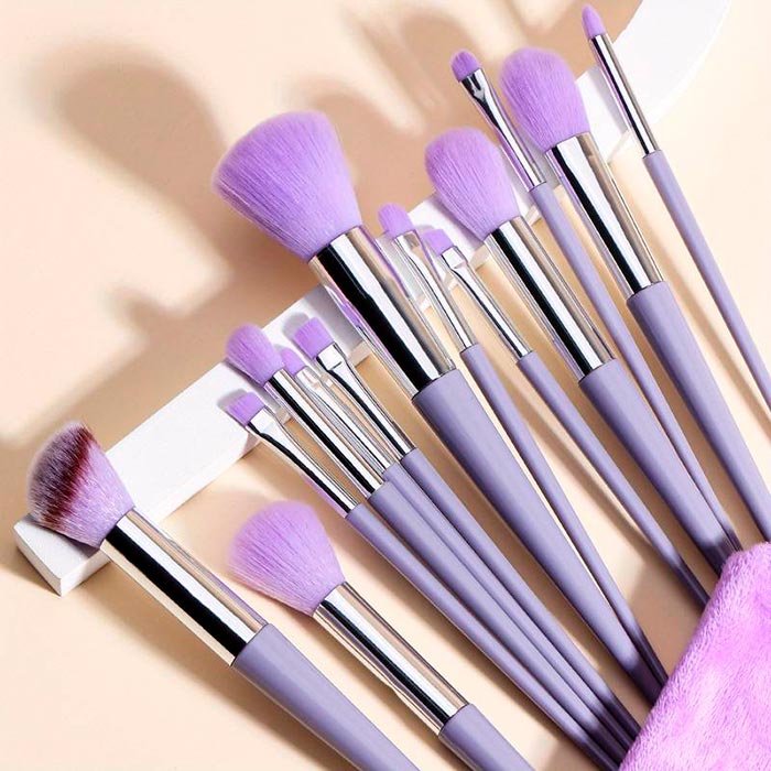 BrushSet, 13-piece make-up brush set with carrying case - Image 5