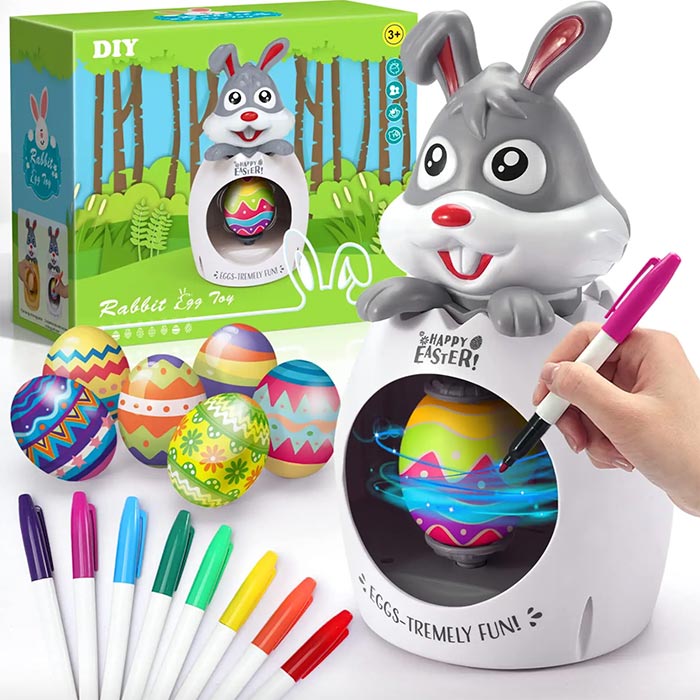 BunnyColor, plastic easter egg creation and colouring set - Image 8