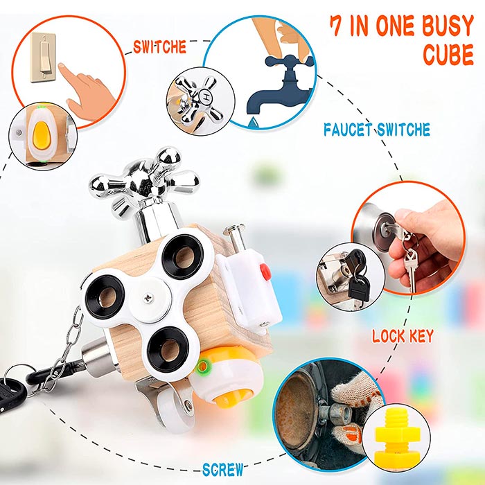 BusyCube, a 7-in-1 didactic toy that stimulates all areas of a child's development - Image 6