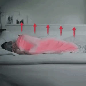 Cooling summer blanket - video