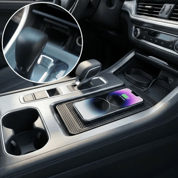 Wireless charging pad for phones, CarPad - video
