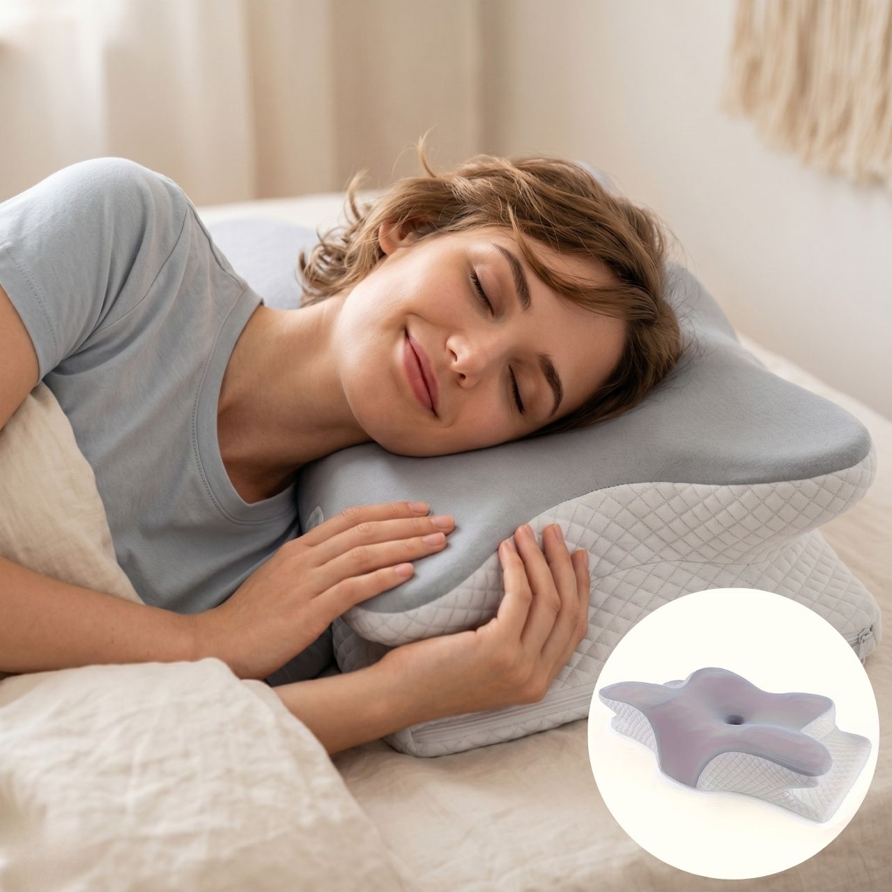 Ergonomic pillow with memory foam, CervicalPillow - Image 10
