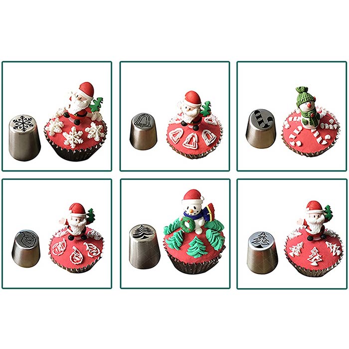 ChristmasNozzles, festive decoration of cakes and other desserts - Image 9