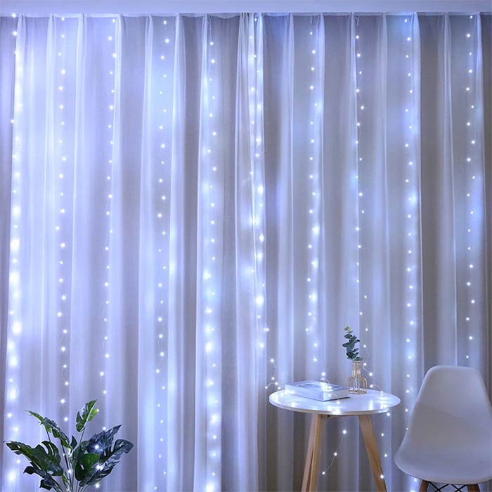 The New Year light curtain is also suitable for other occasions throughout the year - various parties, birthdays, home decoration, garden or patio enrichment...