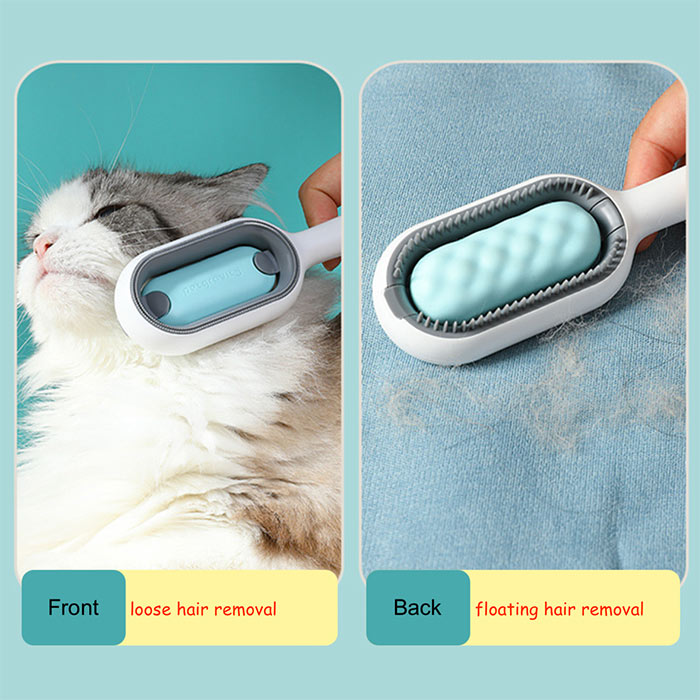 The pet brush has 0.8 mm long bristles, so it is suitable for brushing different lengths of hair!