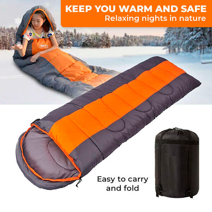 A sleeping bag makes it possible to rest warm, safe and comfortable in different weather conditions!