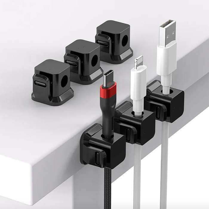 Easy installation of the cable organiser with the self-adhesive design!