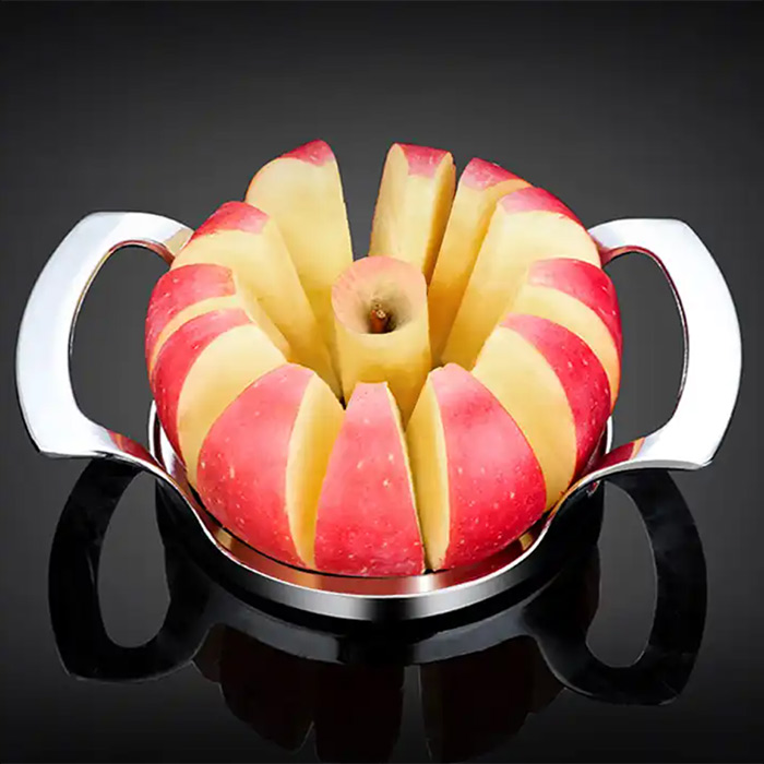 The slicer allows you to slice with one press!