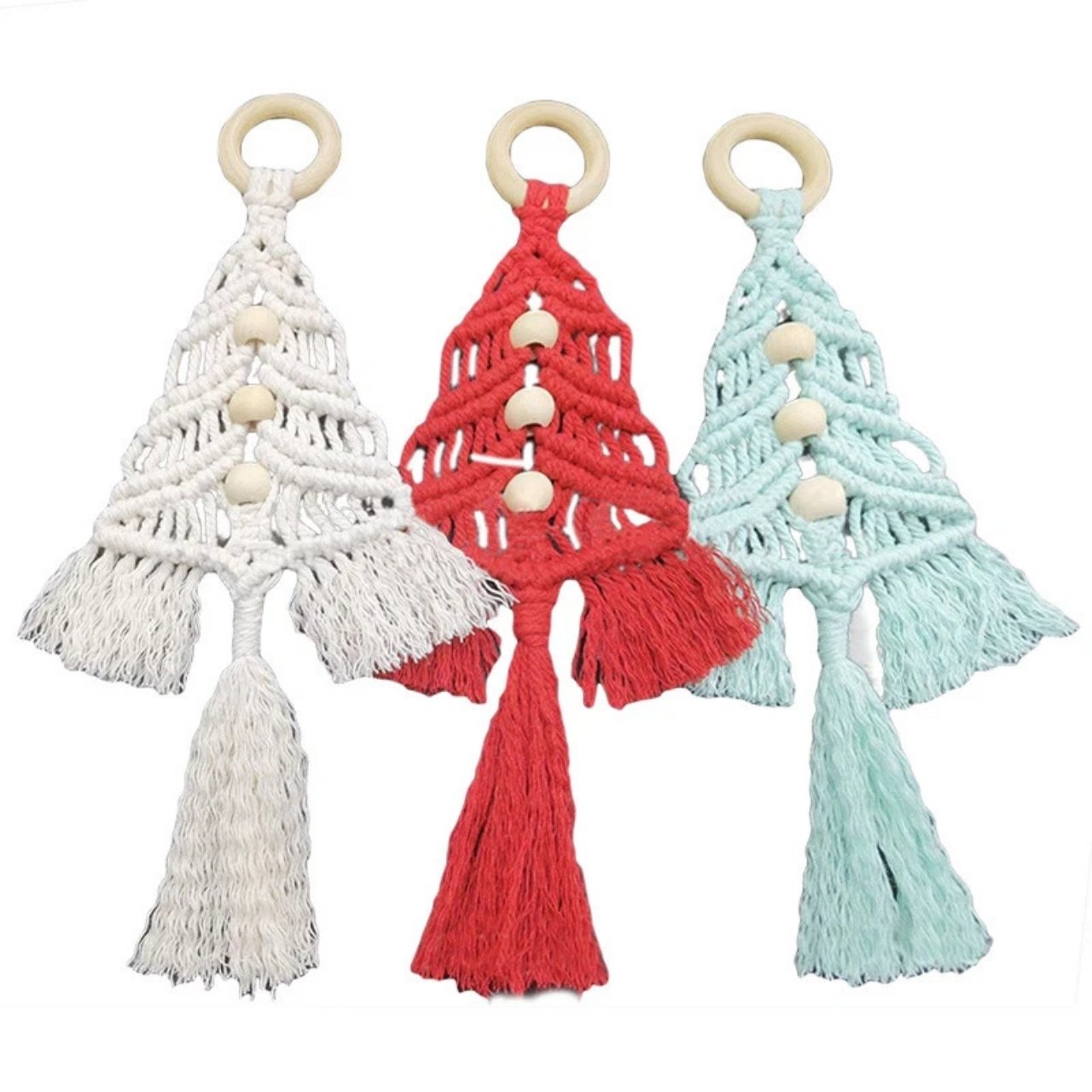 CraftKit, Christmas macrame ornament kit - Image 1