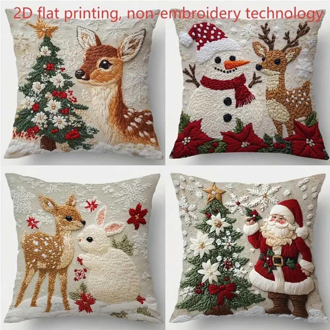 CutePillows, Christmas pillowcases (4 pieces) - Image 4
