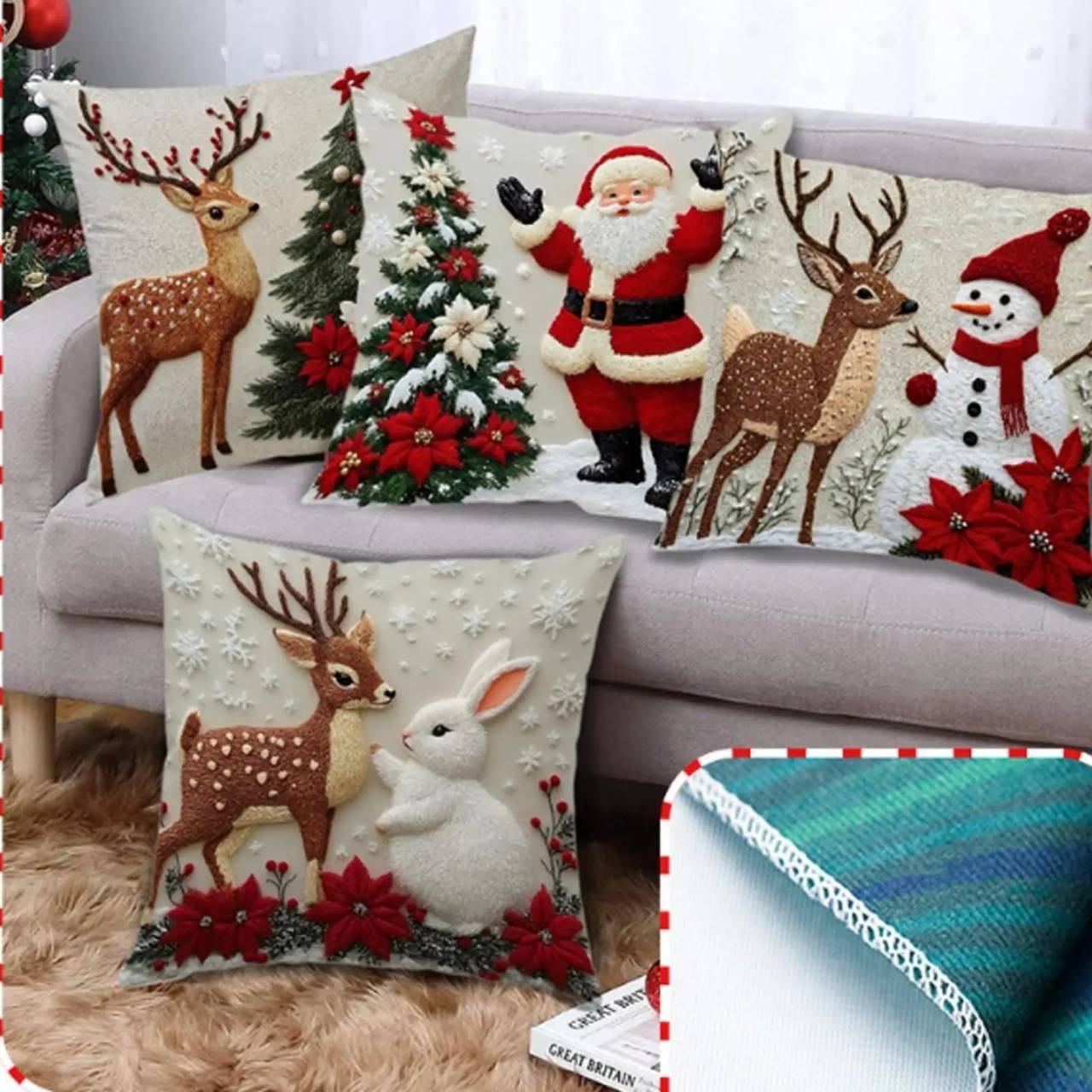 CutePillows, Christmas pillowcases (4 pieces) - Image 3