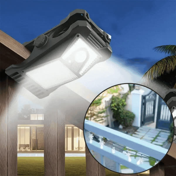 DeckClip, Solar Garden Light with Clip and Motion Sensor - video