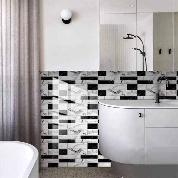 DecorWallpaper, three-dimensional wall stickers in imitation tile (12 pcs.) - Image 3