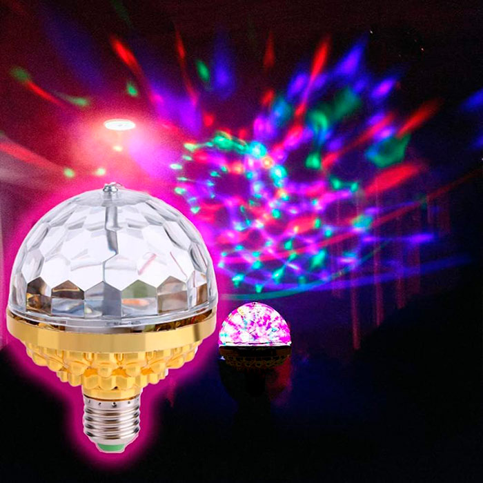 DiscoLamp, coloured rotating bulb - Image 3