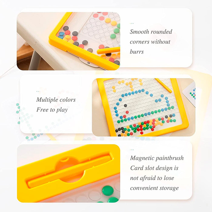 This educational game stimulates children's creativity and develops their motor and thinking skills.