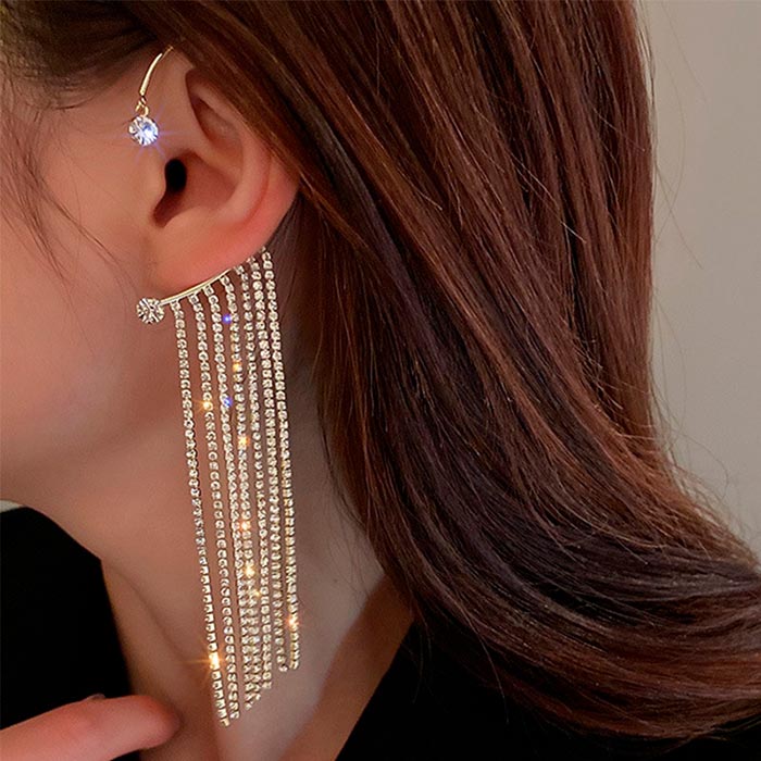 EarringCrystals, dangle earrings with crystals (1 piece) - Image 5