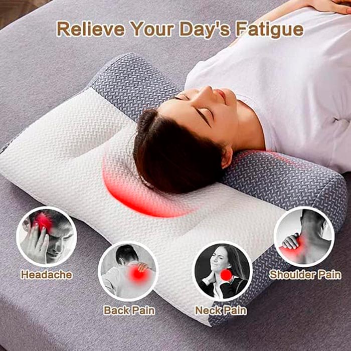 The cushion fits your head and neck and follows the natural lines of your body, offering excellent comfort and relaxation.