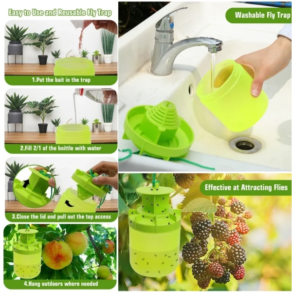 Hanging Outdoor Fly Trap, FlyRep - Image 6