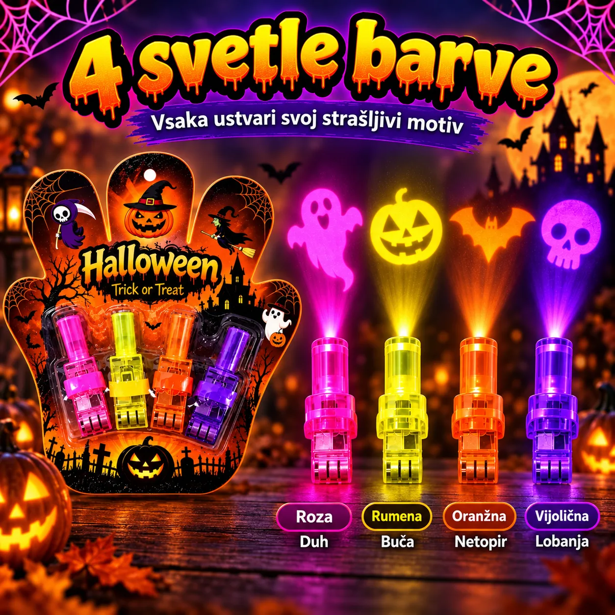 LED Finger Projectors – Halloween, FingerLights - Image 6