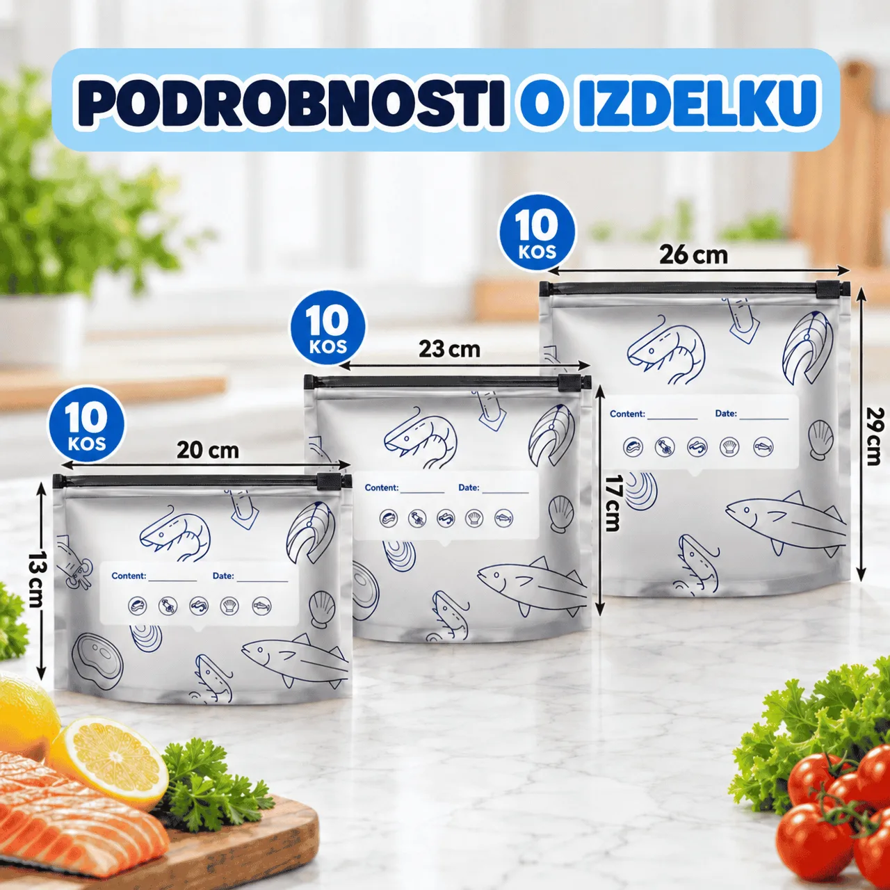 Food Storage Bags (30 pcs.), FreshBags - Image 3