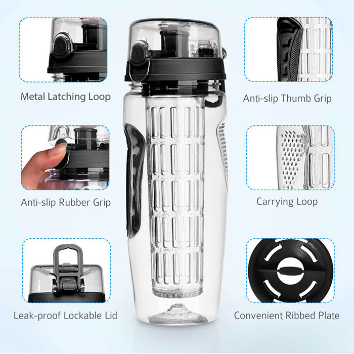 A healthy choice for every day - simply make flavoured water by pouring water into a bottle, insert fruit into the infuser and you're ready to drink!