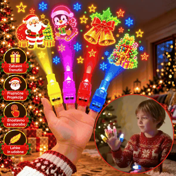 LED Finger Projectors with Christmas Designs, FunLights - video