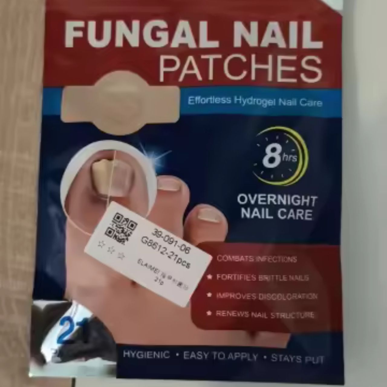 FungalPatches, restorative patches for the care of damaged nails (21 pcs.) - Image 2