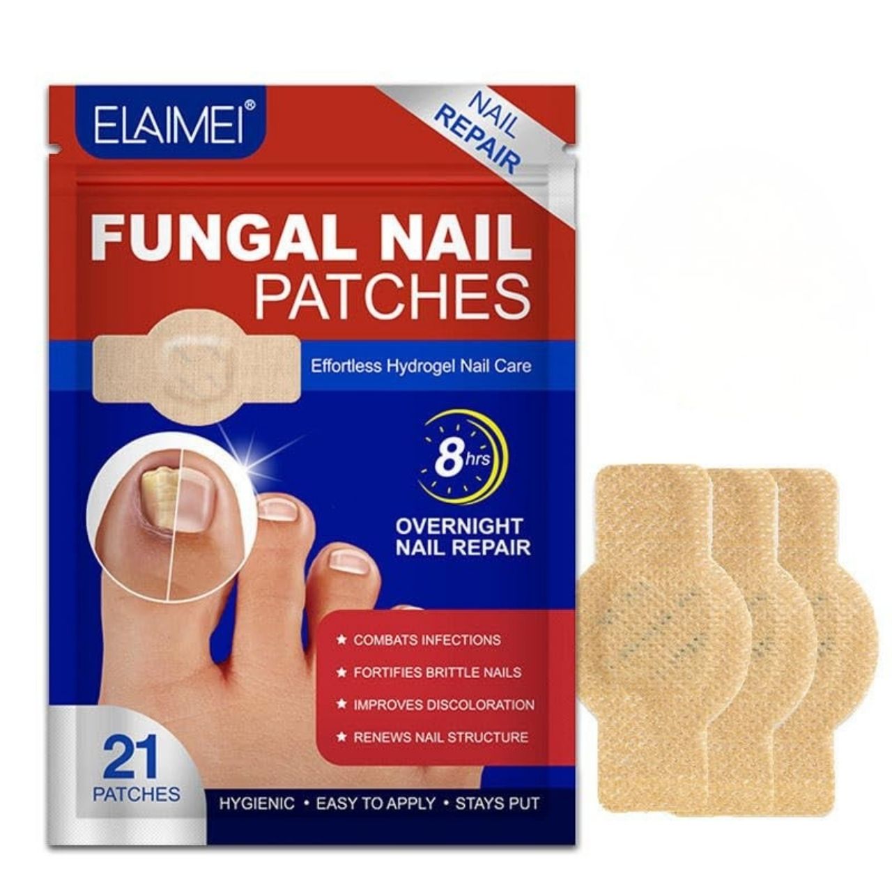 FungalPatches, restorative patches for the care of damaged nails (21 pcs.) - Image 8