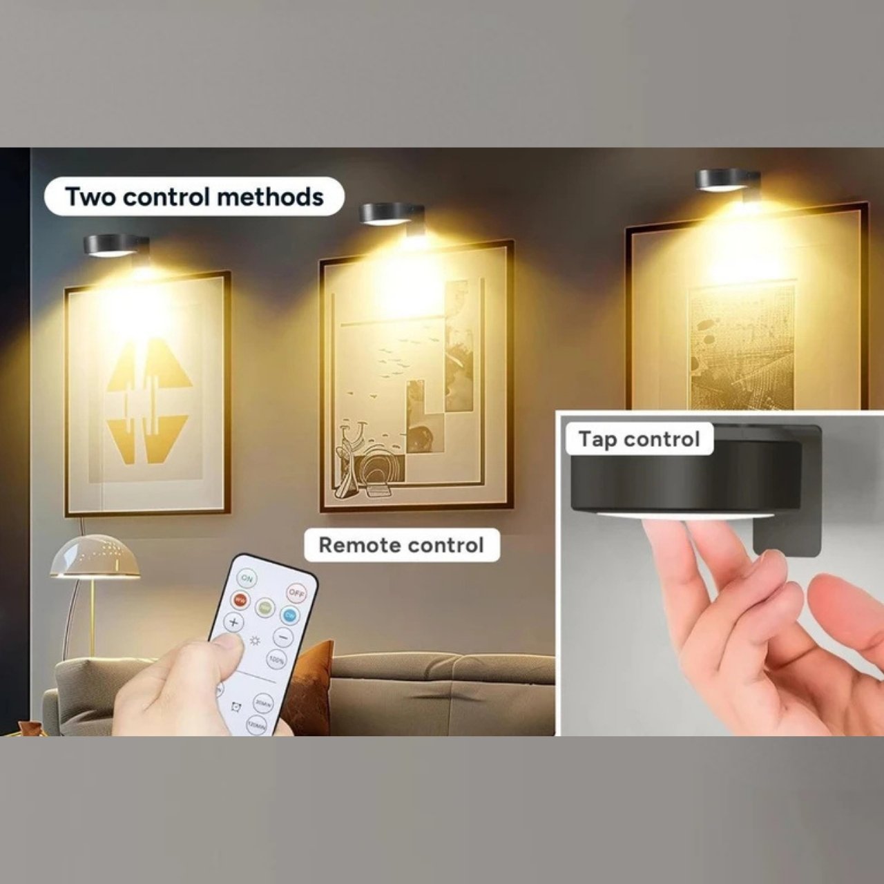 GalleryGlow, Magnetic LED Picture Illuminator (2 pcs) - Image 10
