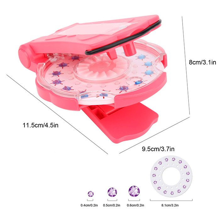 GemsKit, hair bead applicator and 12 sets of beads in different colours and shapes - Image 2